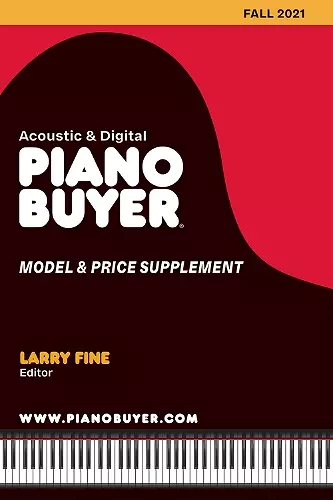 Piano Buyer Model & Price Supplement / Fall 2021 cover
