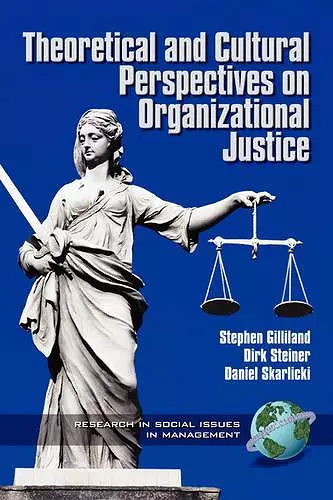 Theoretical and Cultural Perspectives on Organizational Justice cover