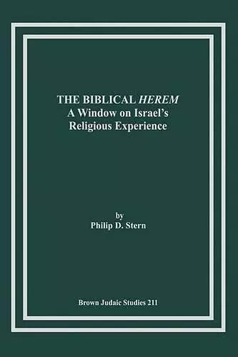 The Biblical Herem cover