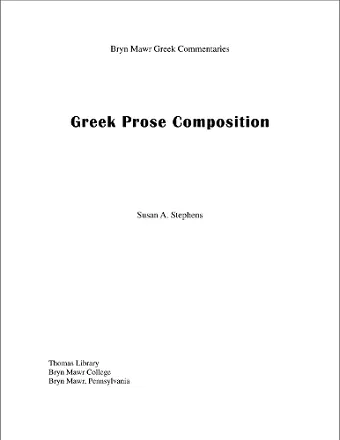 Greek Prose Composition cover