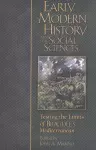 Early Modern History and the Social Sciences cover