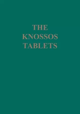 Knossos Tablets cover