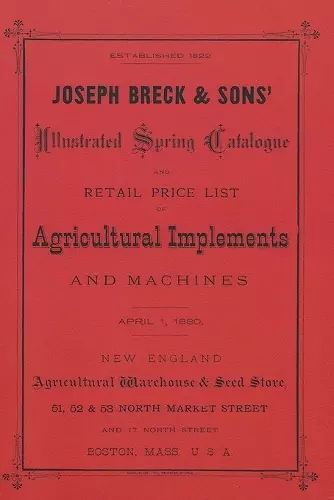 Joseph Breck & Sons' 1880 Catalogue cover