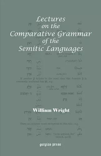 Lectures on the Comparative Grammar of the Semitic Languages cover