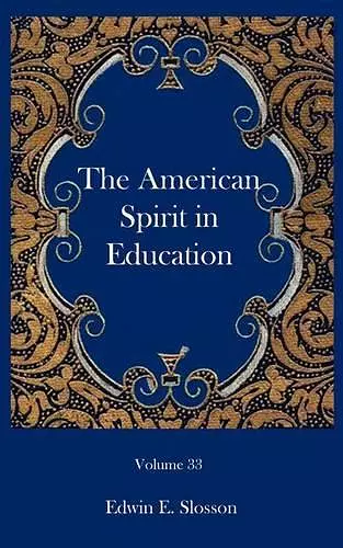 The American Spirit in Education cover