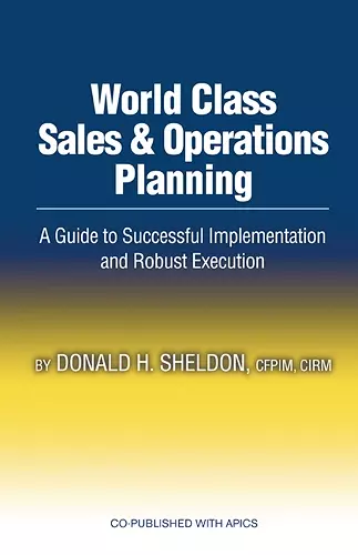 World Class Sales & Operations Planning cover