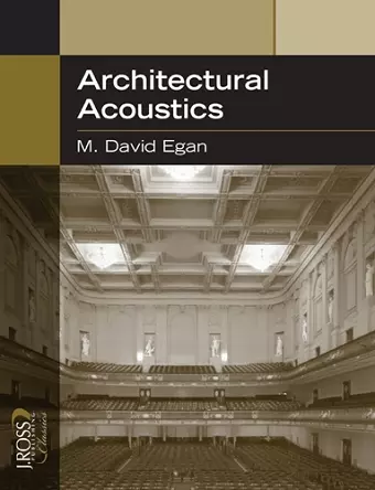 Architectural Acoustics cover