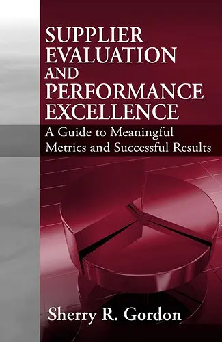 Supplier Evaluation and Performance Excellence cover