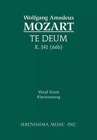 Te Deum, K.141 / 66b cover