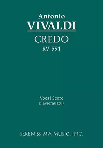 Credo, RV 591 cover