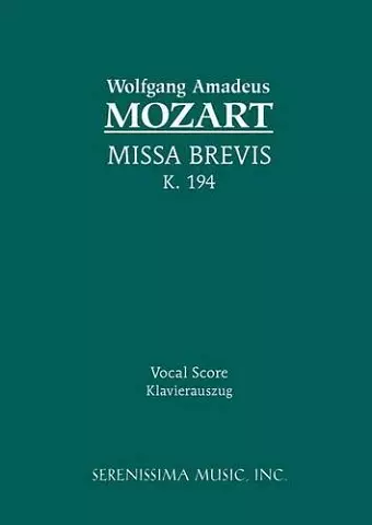 Missa Brevis, K.194 cover