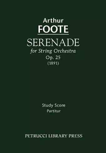 Serenade for String Orchestra, Op. 25 - Study score cover