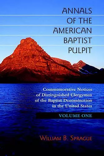 Annals of the American Baptist Pulpit cover