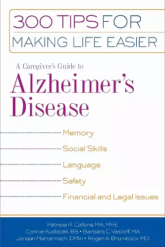 A Caregiver's Guide to Alzheimer's Disease cover