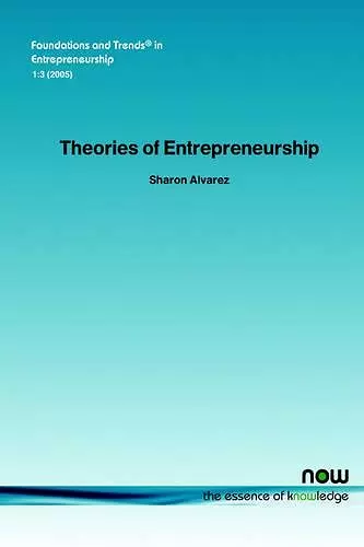 Theories of Entrepreneurship cover