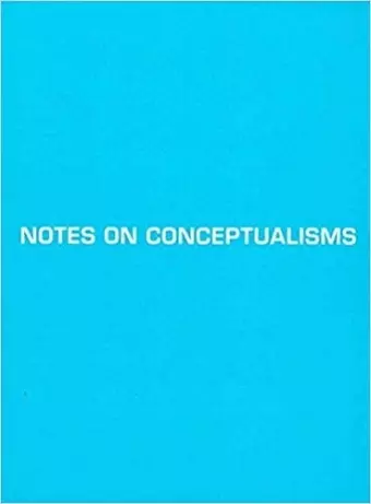 Notes of Conceptualisms cover