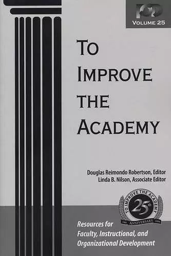 To Improve the Academy cover