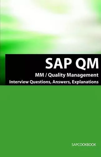 SAP QM Interview Questions, Answers, Explanations cover