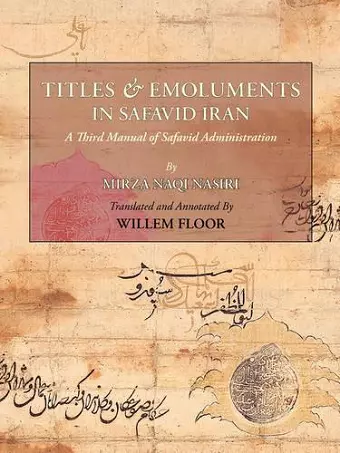 Titles & Emoluments in Safavid Iran cover