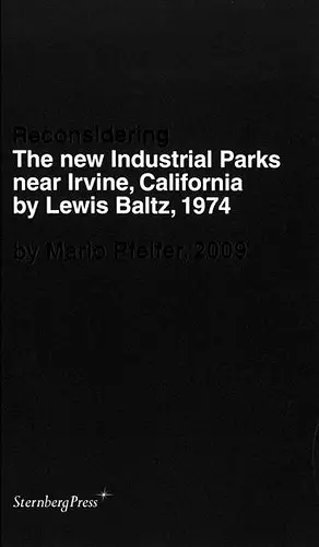 Reconsidering The new Industrial Parks near Irvi – by Mario Pfeifer, 2009 cover