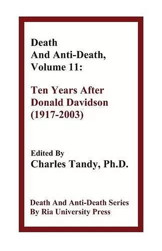 Death and Anti-Death, Volume 11 cover