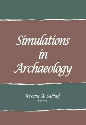 Simulations in Archaeology cover