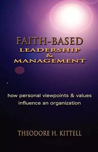 Faith-Based Leadership and Management cover