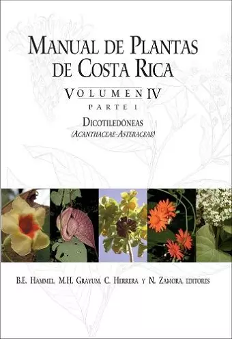 Manual de Plantas de Costa Rica, Volumen IV, Parte 1 cover