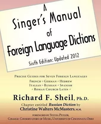A Singer's Manual of Foreign Language Dictions cover