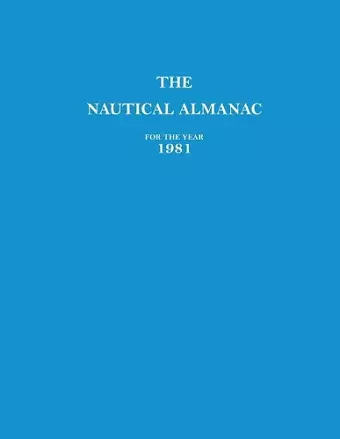 1981 Nautical Almanac cover