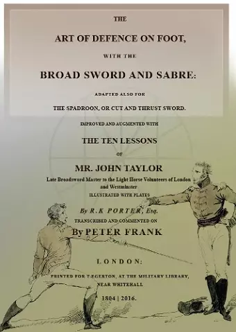 The Art of Defence on Foot with the Broad Sword and Sabre cover