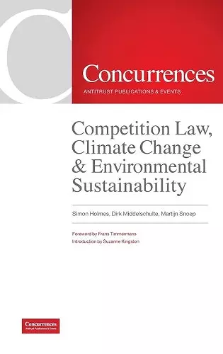 Competition Law, Climate Change & Environmental Sustainability cover