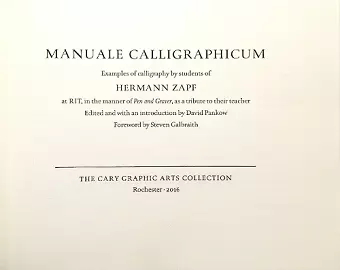 Manuale Calligraphicum cover