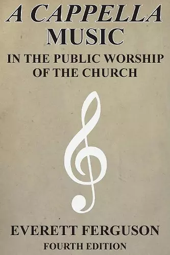 A Cappella Music in the Public Worship of the Church cover