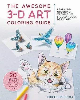 The Awesome 3-D Art Coloring Guide cover