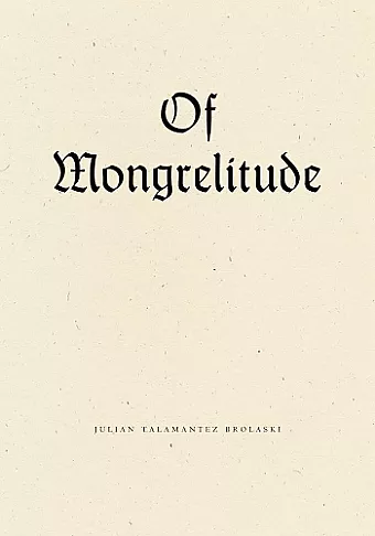 Of Mongrelitude cover