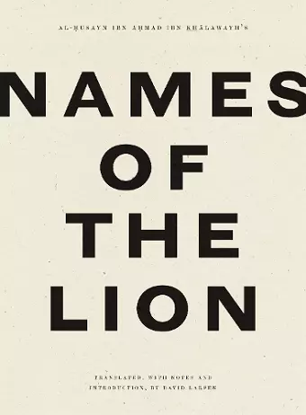 Names of the Lion cover