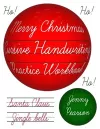 Merry Christmas Cursive Handwriting Practice Workbook cover