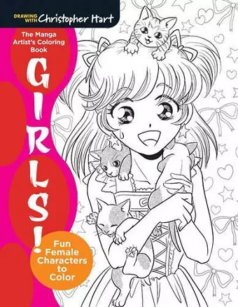The Manga Artist's Coloring Book: Girls! cover