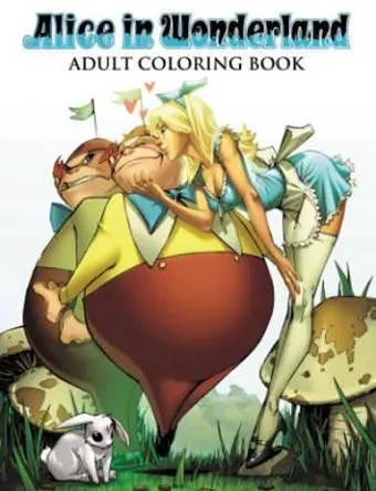 Alice in Wonderland Adult Coloring Book cover