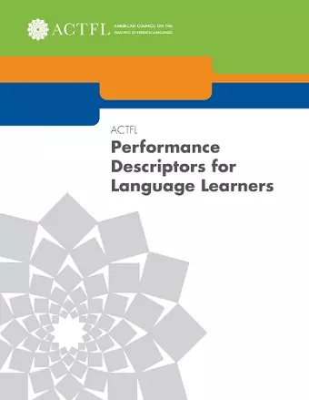 ACTFL Performance Descriptors for Language Learners cover