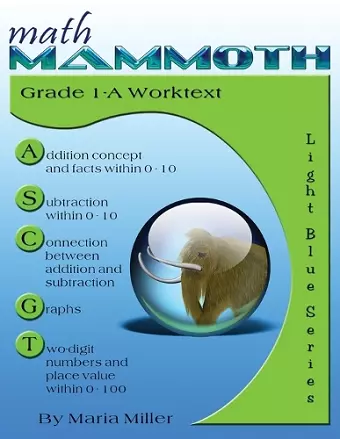 Math Mammoth Grade 1-A Worktext cover