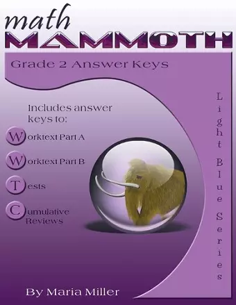 Math Mammoth Grade 2 Answer Keys cover