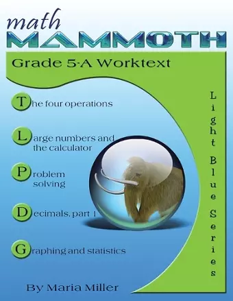 Math Mammoth Grade 5-A Worktext cover