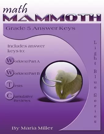 Math Mammoth Grade 5 Answer Keys cover