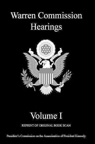 Warren Commission Hearings cover