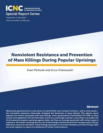 Nonviolent Resistance and Prevention of Mass Killings During Popular Uprisings cover