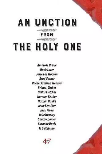 An Unction from the Holy One cover