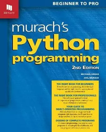 Murach's Python Programming (2nd Edition) cover