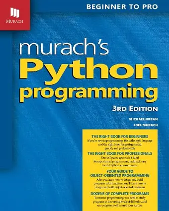 Murach's Python Programming (3rd Edition) cover